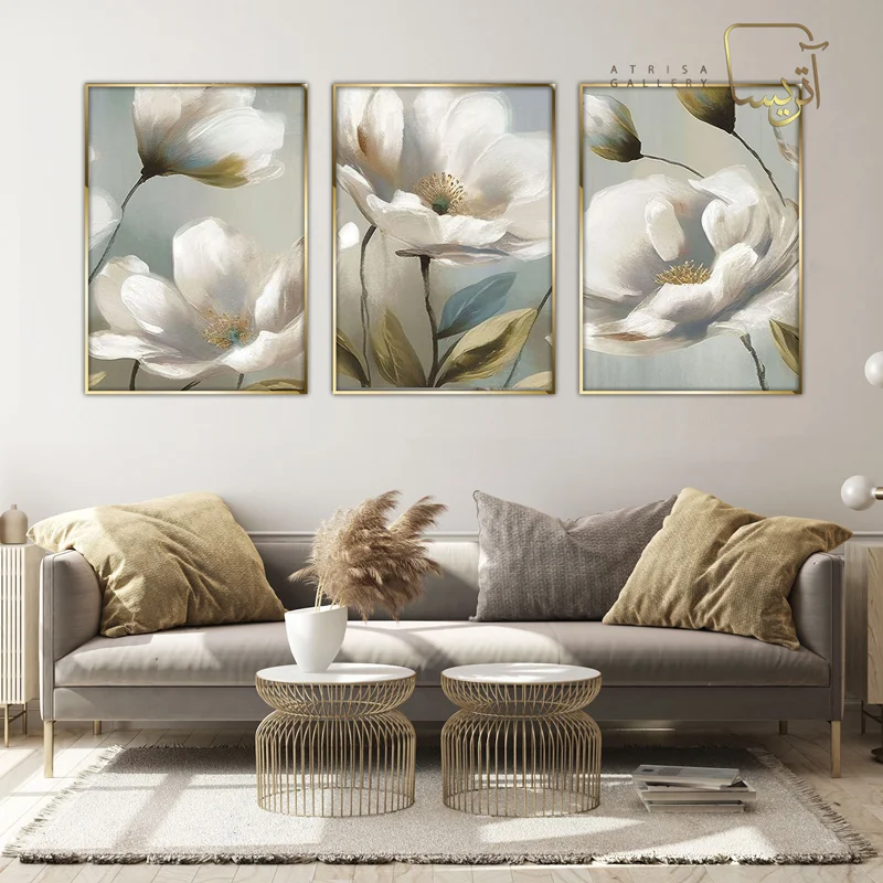 تابلو طرح گل مدرن