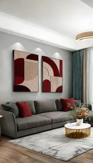 تابلو طرح آبستره مدرن