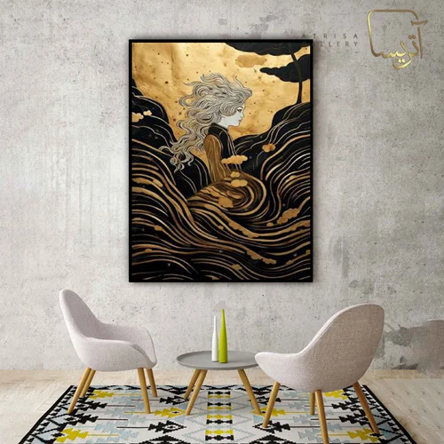 تابلو طرح دختر مدرن