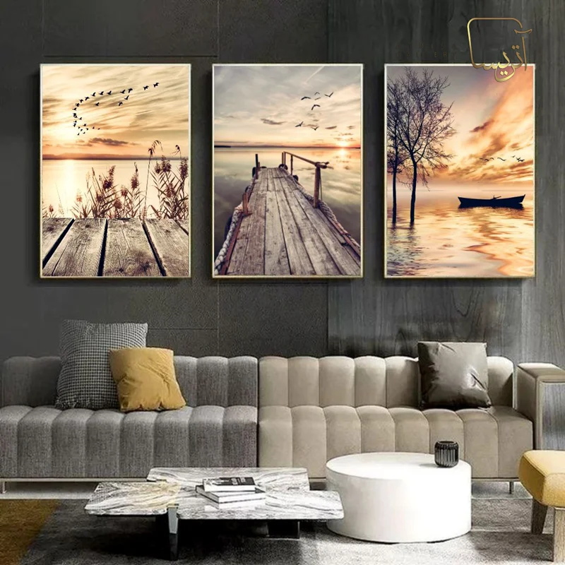 تابلو طرح طبیعت مدرن