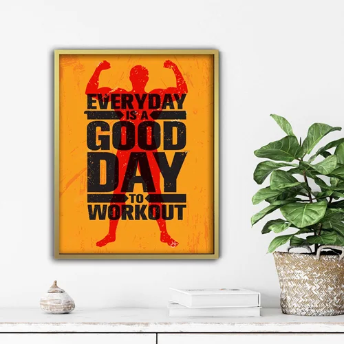 تابلو انگیزشی Everyday Good Day Workout