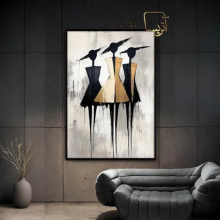 تابلو طرح چهره انتزاعی مدرن
