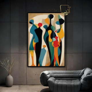 تابلو طرح چهره انتزاعی مدرن