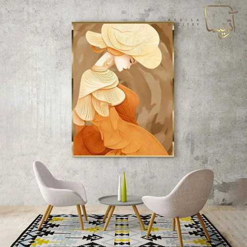 تابلو طرح دختر مدرن