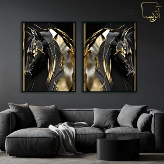 تابلو طرح اسب