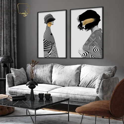 تابلو طرح دختر مدرن