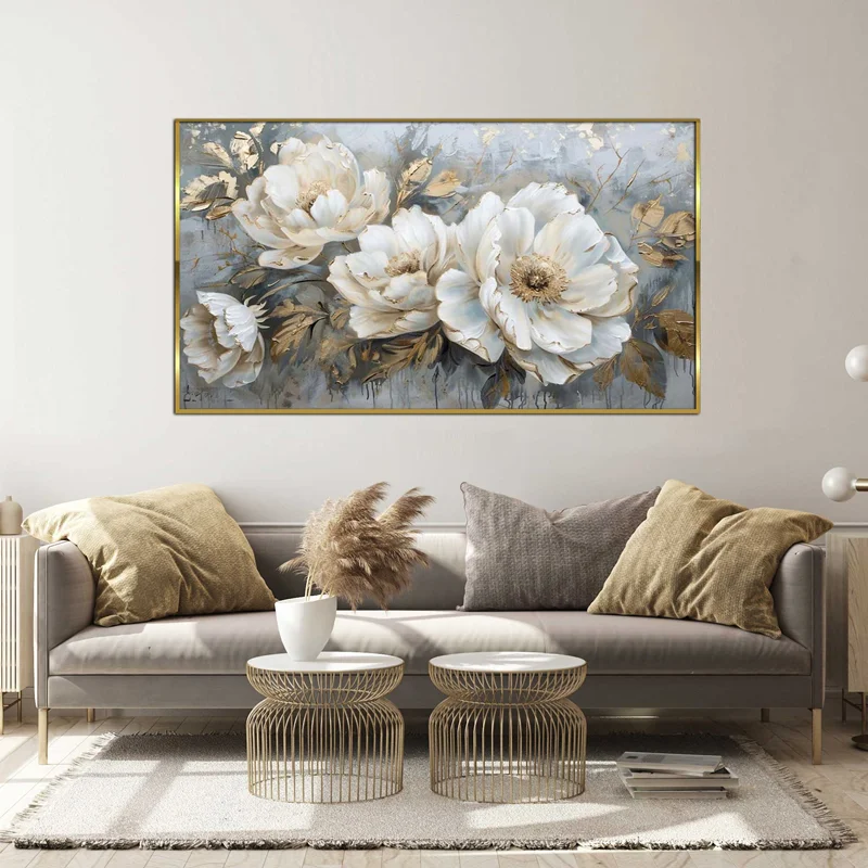 تابلو طرح گل مدرن