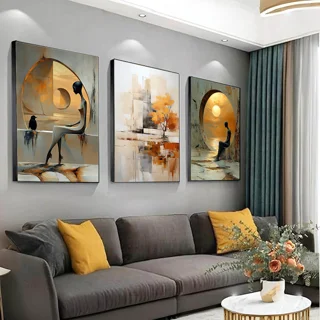 تابلو طرح چهره انتزاعی مدرن