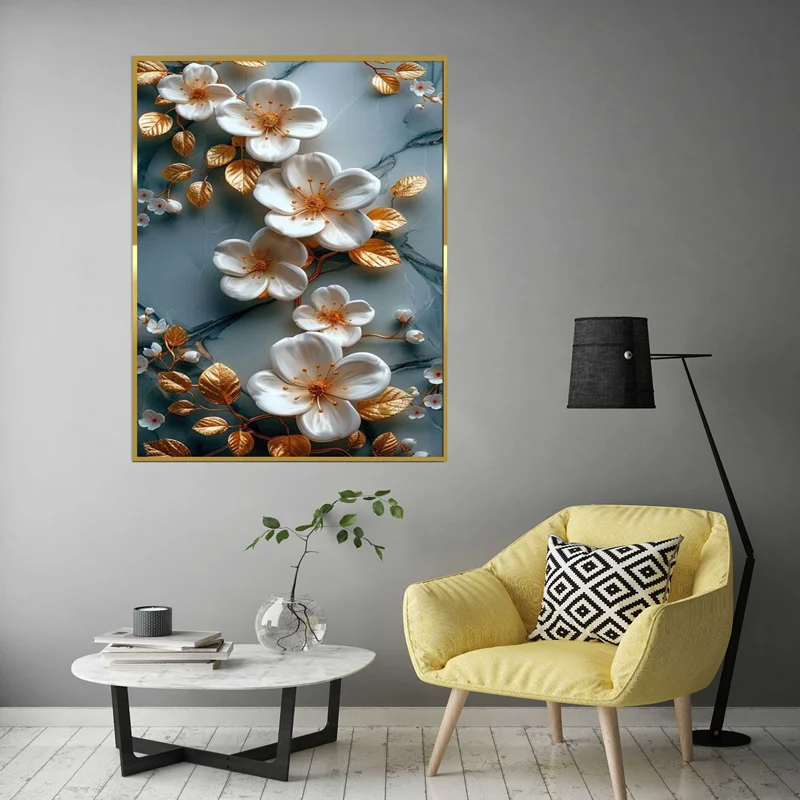 تابلو طرح گل مدرن