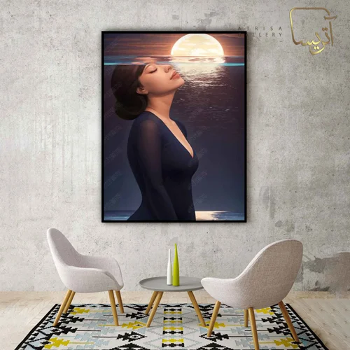 تابلو طرح دختر مدرن